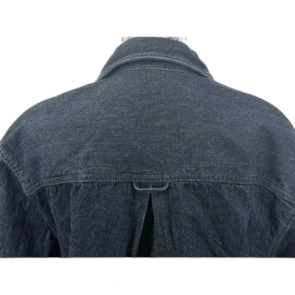 Old Navy 100% Cotton Heavy Denim Rancher Boyfriend Shirt Jacket XL Women Layer - Picture 4 of 11